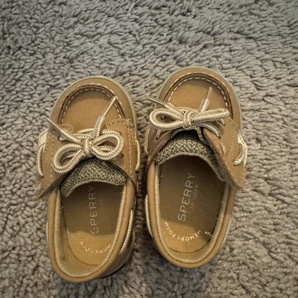 Sperry Kids Brown Moccasins